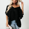 Dance It Out Babydoll Top In Black Image - 1