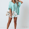 Dance It Out Babydoll Top In Aqua Image - 1