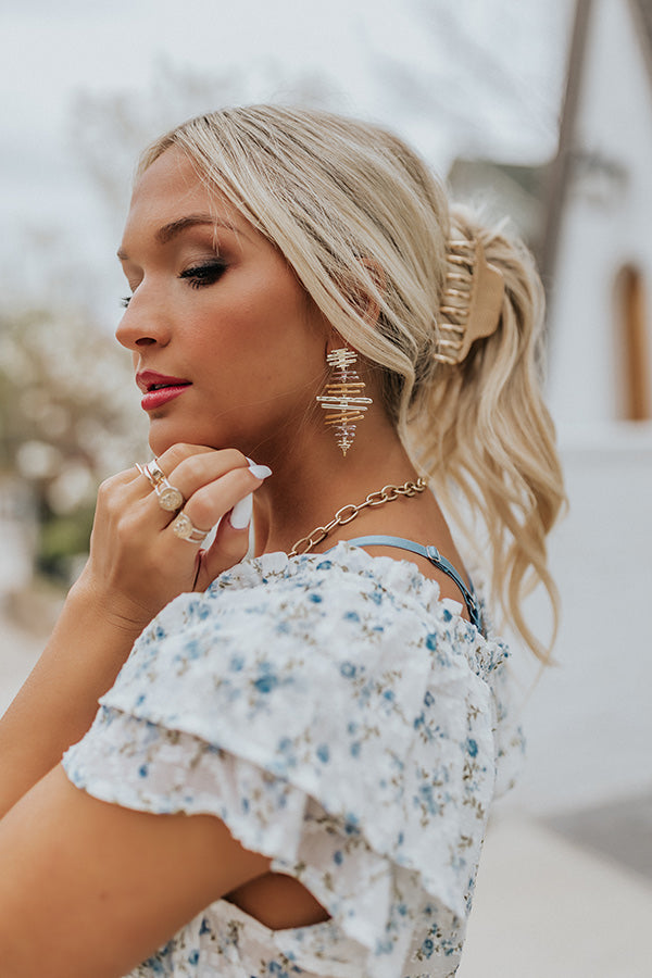 Kendra Scott Rylan Statement Earrings in Mixed Metal • Impressions