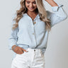 Spark Of Love Button Up In Sky Blue Image - 1