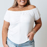 Shape Of My Heart Top In White Curves Image - 1