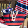 Sangria And Sandals Woven Tote Image - 1