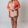 Chic Journey Cardigan In Coral Curves Image - 1