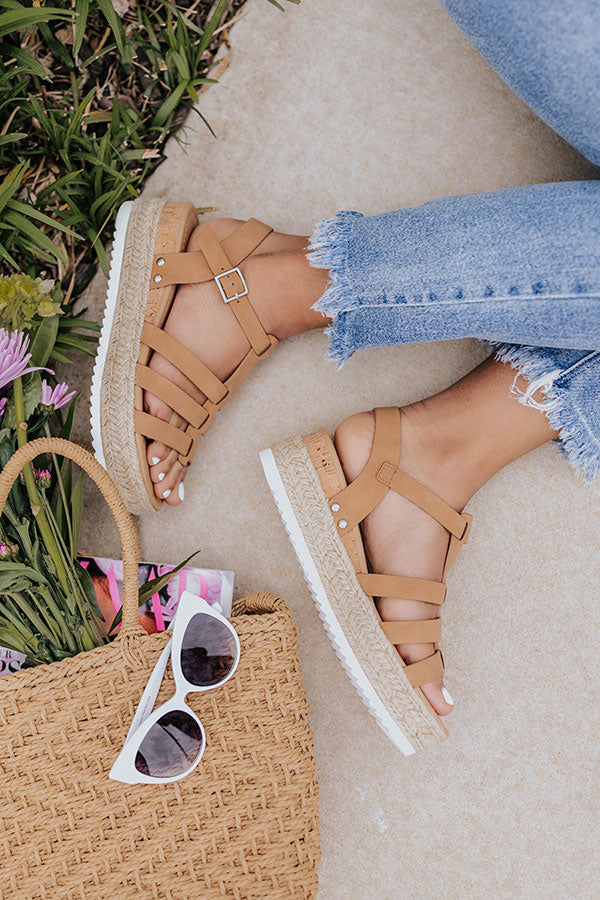 The Harlee Nubuck Espadrille In Iced Mocha Image - 4