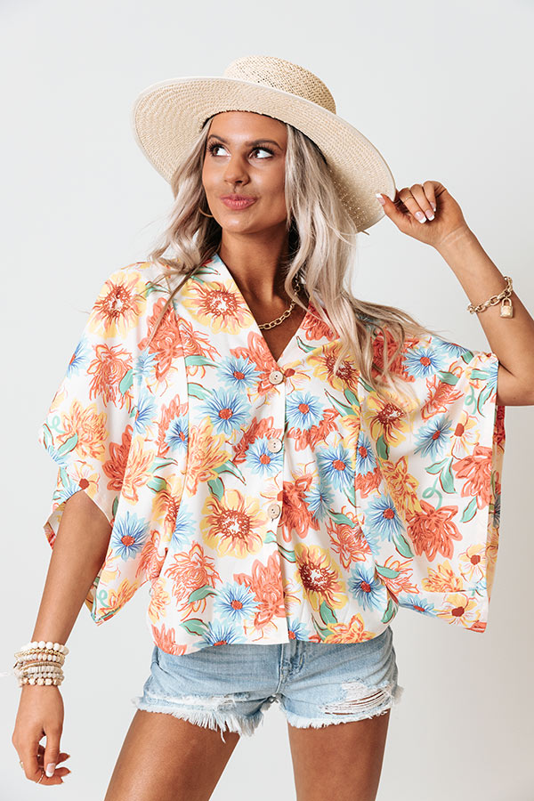 Summer Pop Floral Overlay In Ivory Image - 3