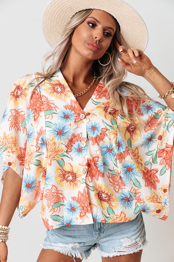 Summer Pop Floral Overlay In Ivory Image - 4