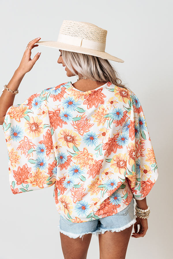 Summer Pop Floral Overlay In Ivory Image - 5