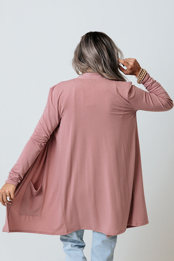 Chic Journey Cardigan In Blush Image - 4
