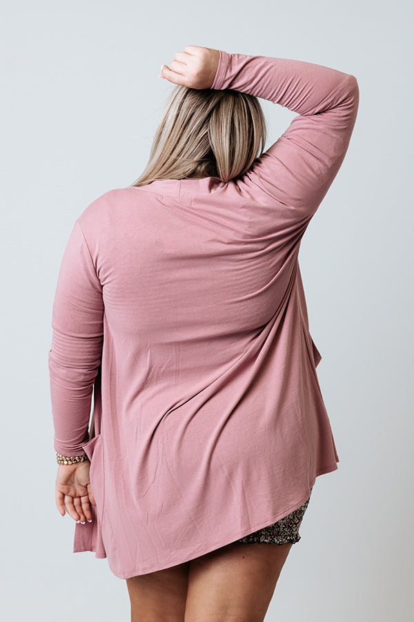 Chic Journey Cardigan In Blush Curves Image - 5