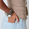 Patio Luxury Semi Precious Wrap Bracelet Image - 1