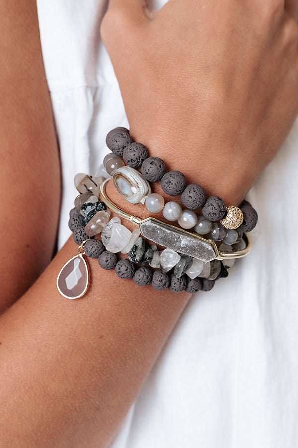 Count On Coffee Semi Precious Bracelet Set Image - 2