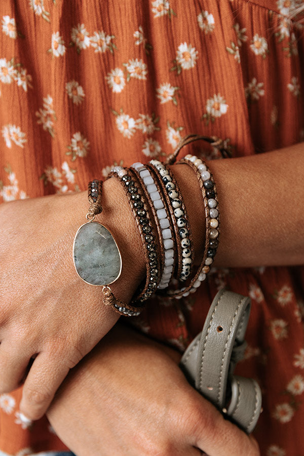 Pretty in Provence Semi Precious Wrap Bracelet Image - 2