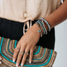 Coffee Lover Semi Precious Wrap Bracelet Image - 1