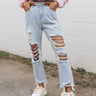 The Terrain High Waist Distressed Jean Image - 1