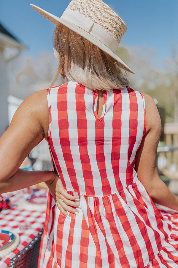 Summer Anthem Gingham Dress Image - 4
