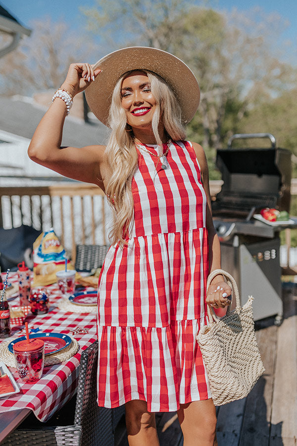 Summer Anthem Gingham Dress Image - 5