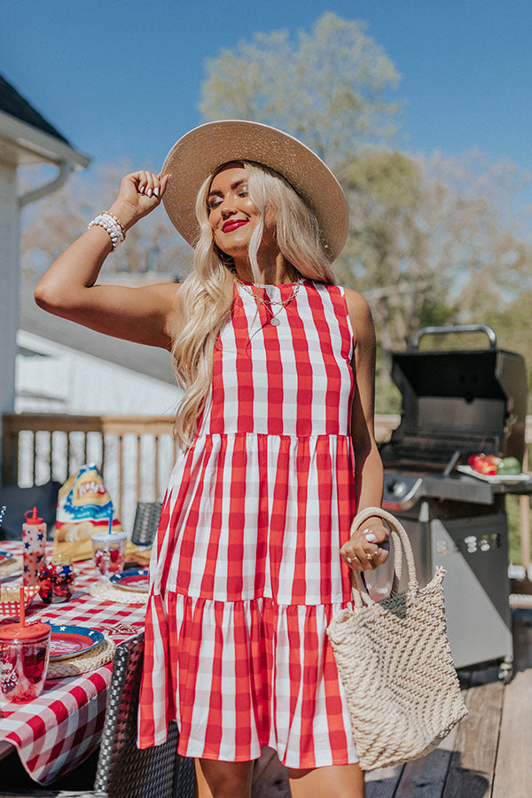 Summer Anthem Gingham Dress Image - 3