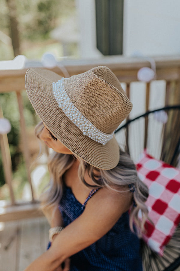 Fave Cocktail Woven Hat In Tan Image - 2