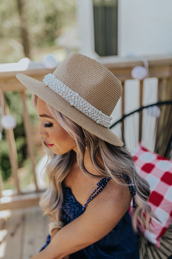 Fave Cocktail Woven Hat In Tan Image - 1
