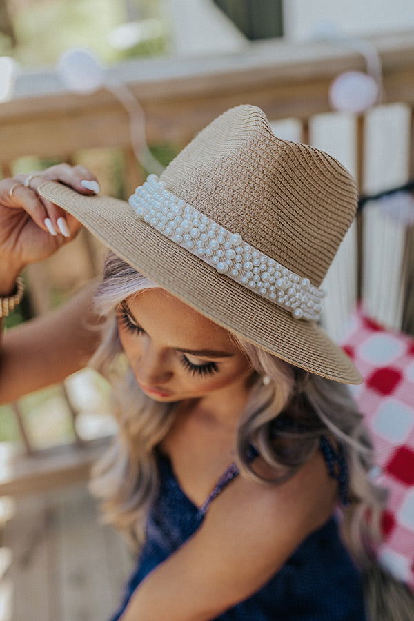 Fave Cocktail Woven Hat In Tan Image - 3