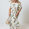 Santa Rosa Sunset Floral Maxi In Cream Curves Image - 1