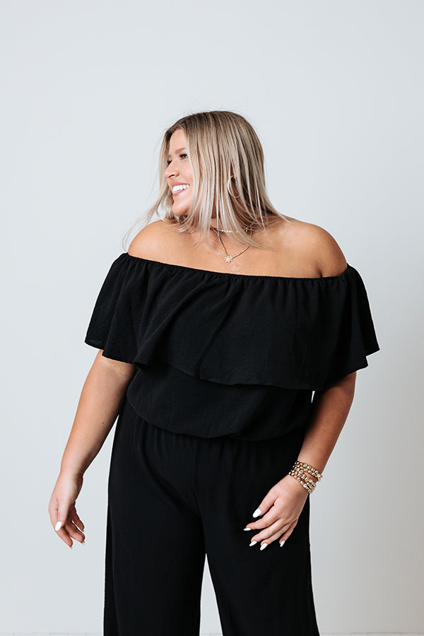 Coronado Beach Babe Ruffle Top   Curves Image - 2