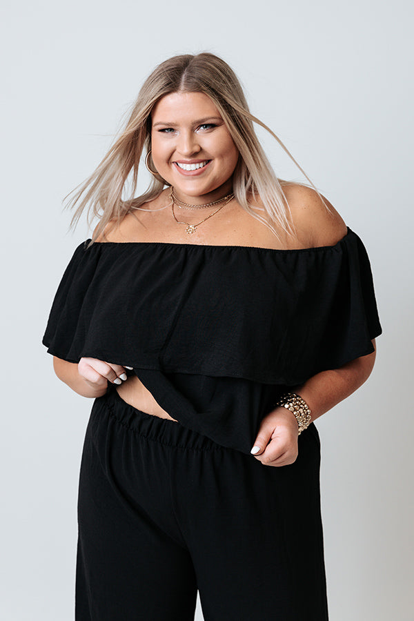 Coronado Beach Babe Ruffle Top   Curves Image - 1