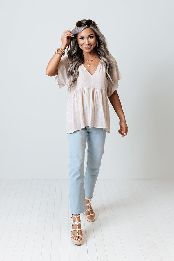 Total Spotlight Moment Babydoll Top In Pink Image - 2