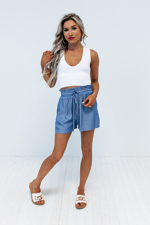 The Gail Shorts In Blue