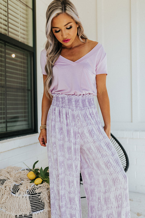 Malibu Cruise Stripe Pants In Purple • Impressions Online Boutique