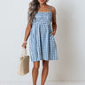 Waterloo Gingham Dress In Blue Image - 1