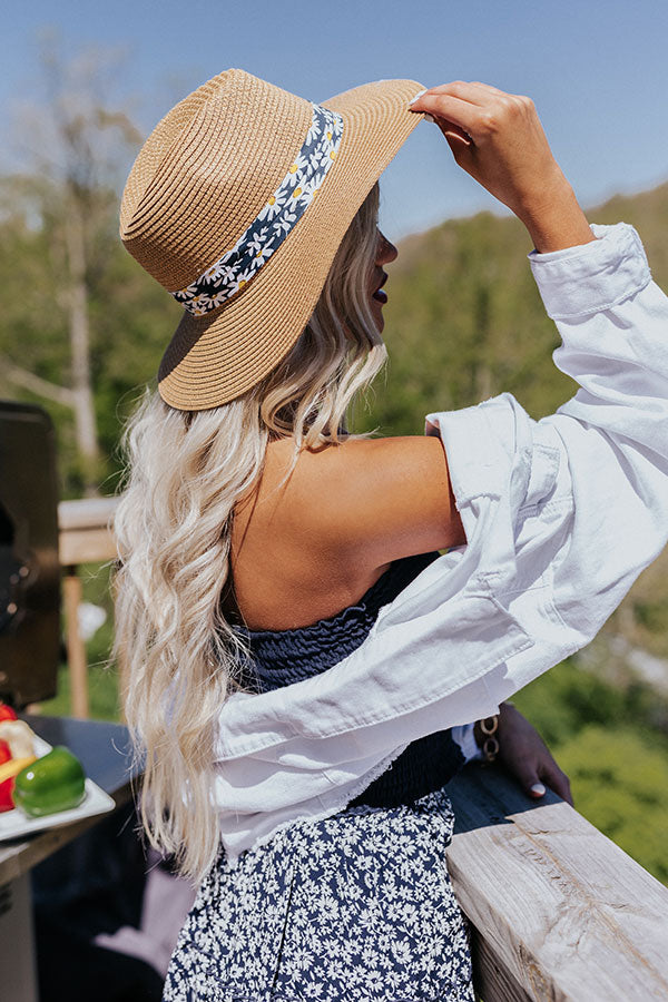 Lakeside Luxury Woven Hat in Tan Image - 1
