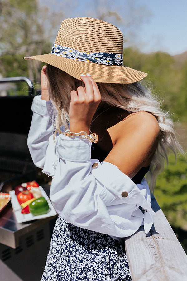 Lakeside Luxury Woven Hat in Tan Image - 3