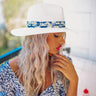 Lakeside Luxury Woven Hat in White Image - 1