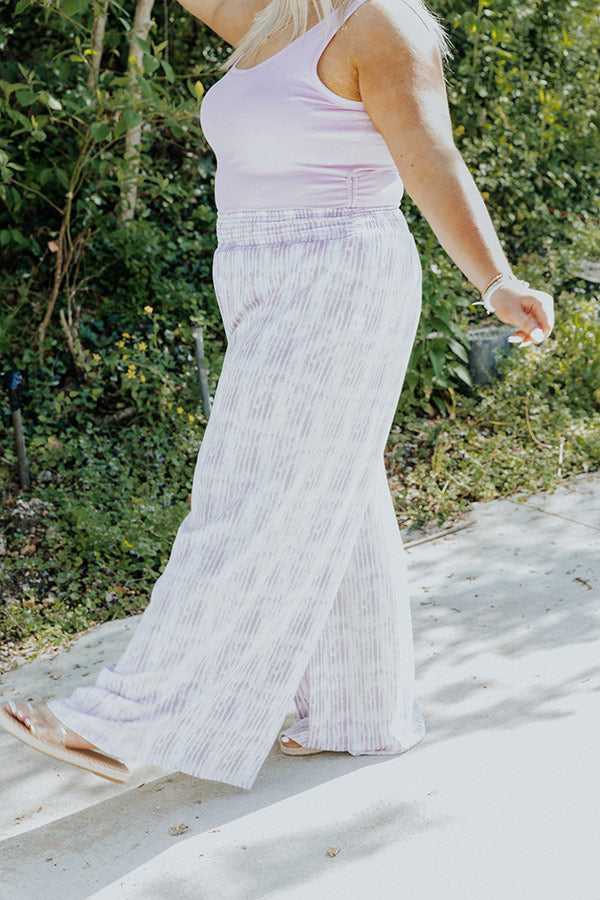 Malibu Cruise Stripe Pants In Purple Curves Image - 3