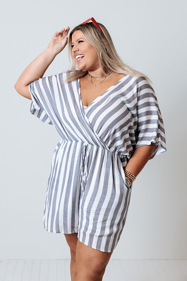 Free Soul Stripe Romper  Curves Image - 2