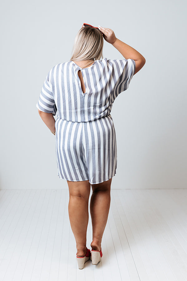 Free Soul Stripe Romper  Curves Image - 3