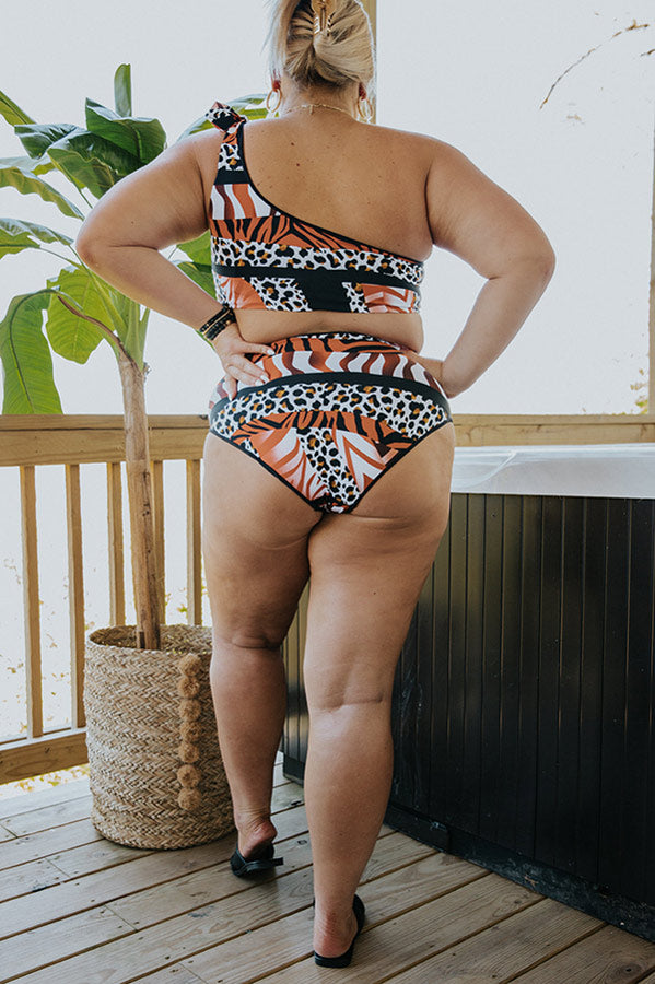 Wild Card High Waist Bikini Bottoms Curves • Impressions Online Boutique