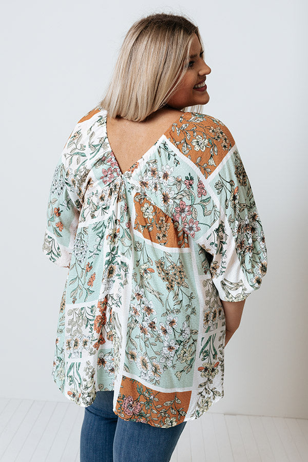 Blissful Views Floral Shift Top Curves Image - 3