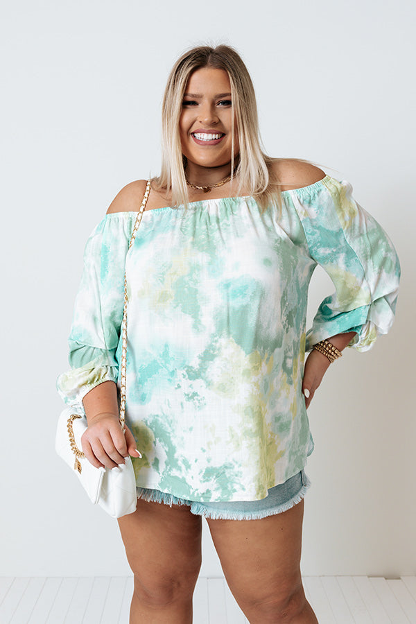 Wonderful Adventure Tie Dye Shift Top Curves Image - 2