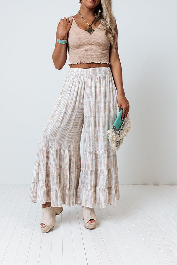 Malibu Drive Stripe Pants In Warm Taupe Image - 3