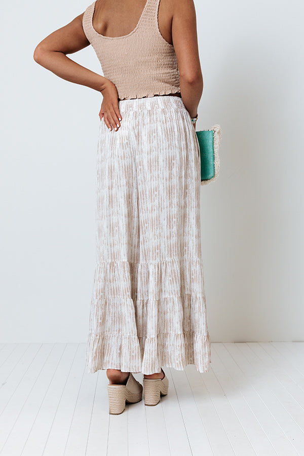 Malibu Drive Stripe Pants In Warm Taupe Image - 5