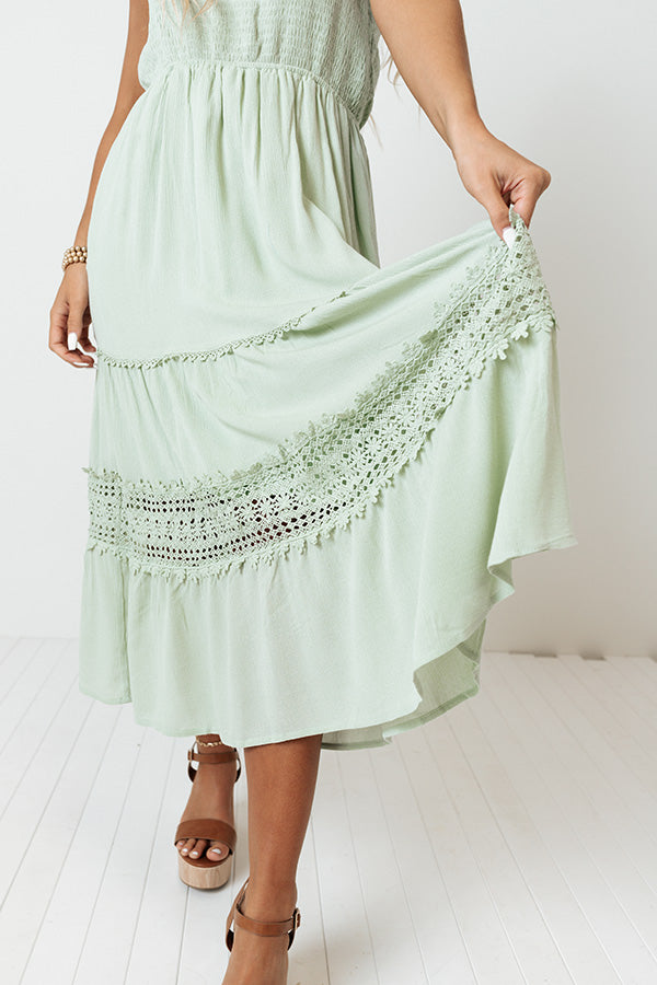 Try Your Best Smocked Midi Dress Image - 4