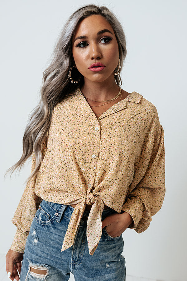 Precious Promises Front Tie Top Image - 4