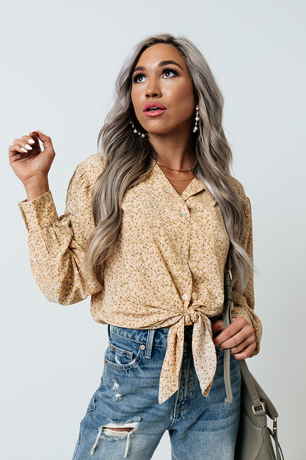 Precious Promises Front Tie Top Image - 1