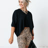 Upbeat Style Crop Top In Black Image - 1