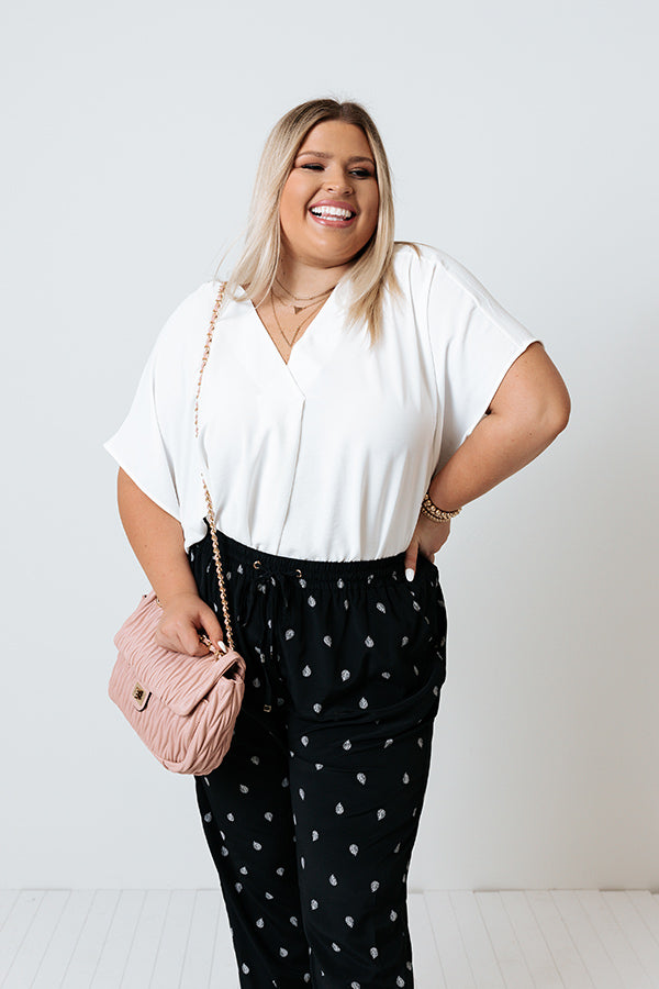 Just For Tonight Shift Top In Ivory   Curves Image - 1