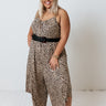 Coffee And Conversation Leopard Jumpsuit   Curves Image - 1