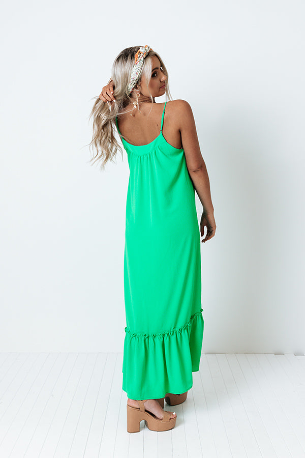 Villa Babe Midi In Kelly Green Image - 4