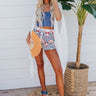 Venice Boardwalk Embroidered Shorts Image - 1